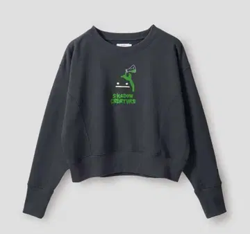 뷰티풀 섀도우 쭈리 크롭 맨투맨