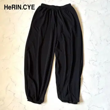 [ HeRIN.CYE ] 해린 도트 사이 코쿤 실루엣 팬츠 블랙 F