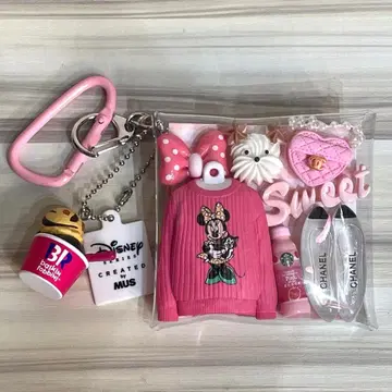 가챠 파우치 핑크 디즈니 미니 서티원 가챠가챠