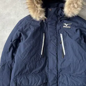 14678 mizuno 미즈노 로고 퍼 다운 자켓