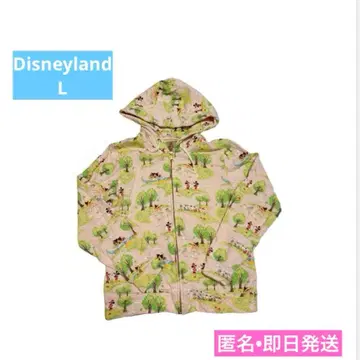 레어 디즈니랜드 구형 택 후드티 미키 백설공주 밤비 L 사이즈 즉시