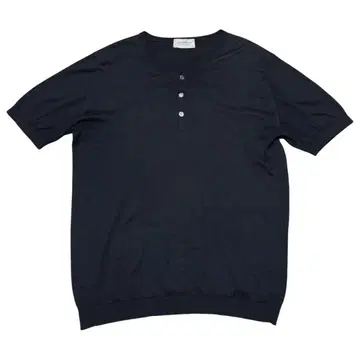 JOHN SMEDLEY 30G 씨 아일랜드 코튼 헨리넥 M