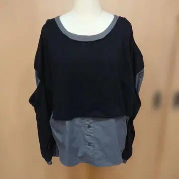 EMODA 이소재 레이어드 스타일 셔츠 상의 사이즈 F