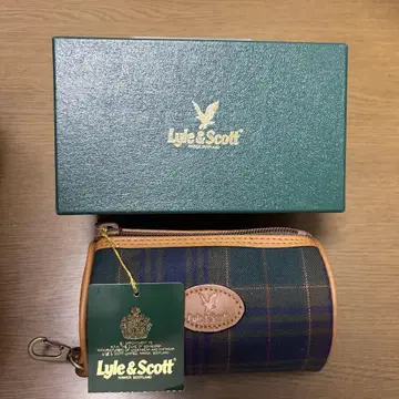 Lyle&Scott 파우치 체크 무늬 골프