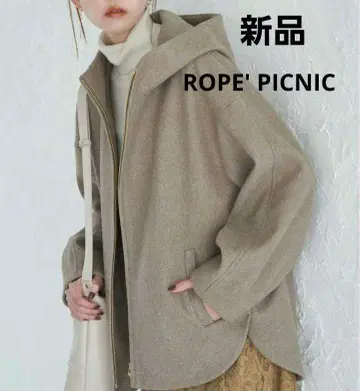 택 포함 새상품 ROPE' PICNIC 저지 멜톤 집업 후디 M