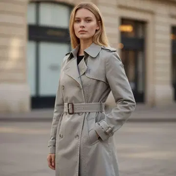 그레이스 콘티넨탈 트렌치코트 레어 카키 36 한국제