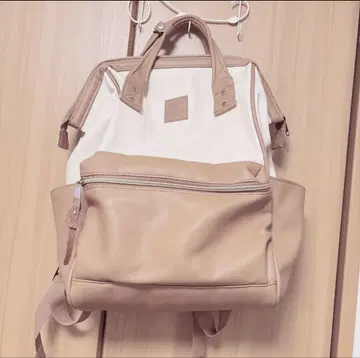 anello 베이지 화이트 백팩