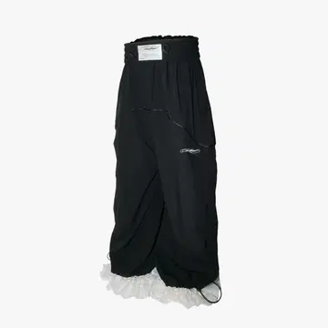 S nylon jersey pants lace theredthread