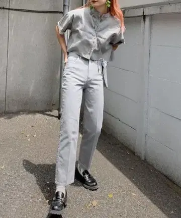 Ameri Vintage 데님 팬츠 아메리빈티지 그레이