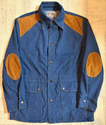 70s 가스 라이트 빈티지 데님 부시 자켓 L 새상품급