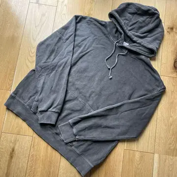 새상품급 M 프룻 오브 더 룸 블랙 후드티 귀 페이드 워시 가공