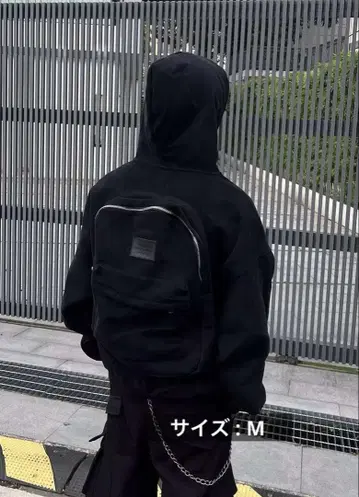 Black 후드티 맨투맨 아우터 집업 무지 M