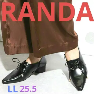 RANDA 서클힐 레이스업 슈즈 블랙 LL 25.5cm