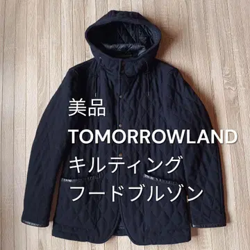 [ 새상품급 ] TOMORROWLAND 퀼팅 후드 블루종 자켓