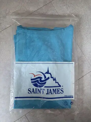 새상품 SAINT JAMES 세인트 제임스 긴팔 터콰이즈 보더 T0