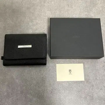 GARNI 블랙 3단 폴더형 지갑