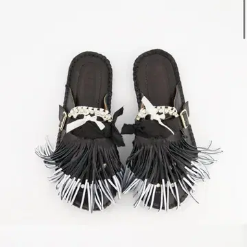 13 09 SR 프린지 가죽 신발