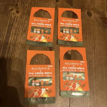 기린굿에일 Mrs. GREEN APPLE 오리지널 스티커 4개