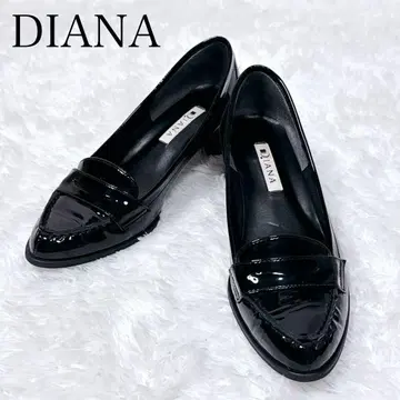 [ 컨디션 최상 ] DIANA 블랙 스틸레토 로퍼 펌프스