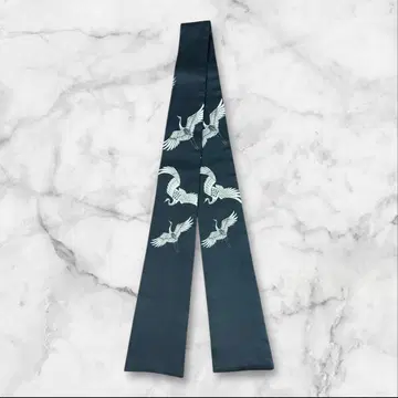GIORGIO ARMANI 실크 애스콧 타이 일본풍 패턴