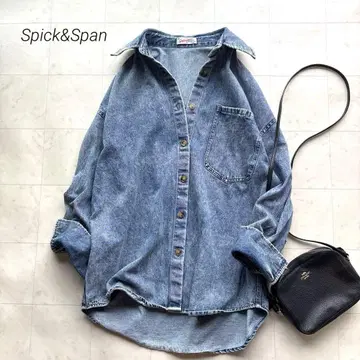 스픽 앤 스팬 11oz 데님 셔츠 자켓 겉옷 케미컬 빅
