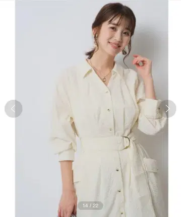 [ 미사용 새상품 ] 저스길리티 셔츠턱 원피스