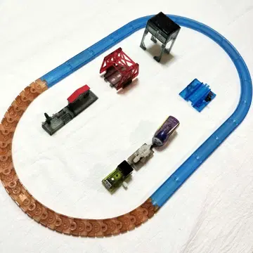 캡슐 프라레일 스타터 세트 AJ 레일 & 풍경 & 차량