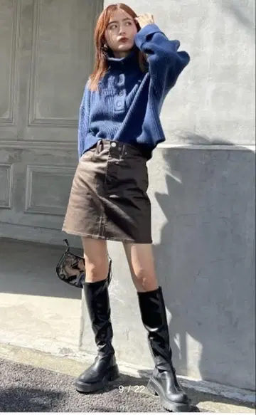 moussy ISKO JETHER 미니 스커트 브라운