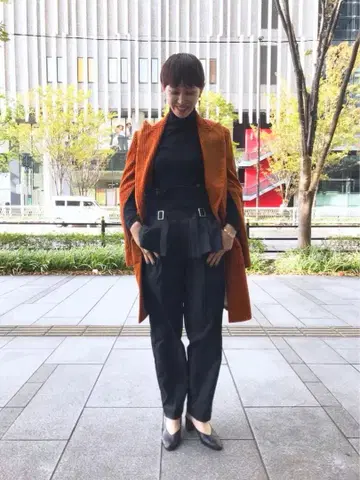 CLANE 턱 벨트 팬츠 새상품급