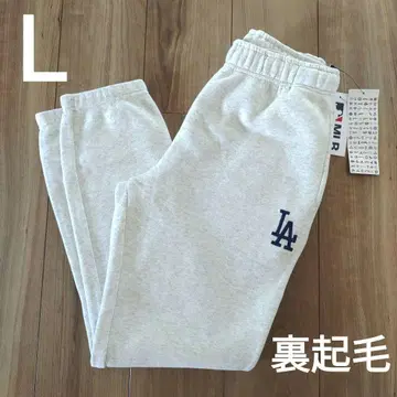 새상품 MLB 다저스 LA 스웨트 팬츠 속기모 오트밀 L