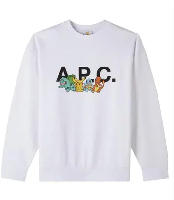 [ 즉완/한정판 콜라보 ] A.P.C. 포켓몬 맨투맨 L 사이즈