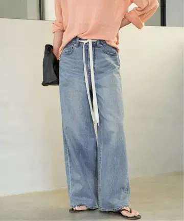 plage R'IAM SUPER LOOSE 데님 36 색스 블루