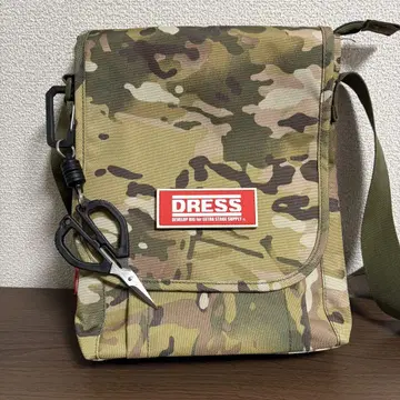 미사용품 드레스/DRESS 세로형 숄더백 대형 메이저 대응 와펜 부착