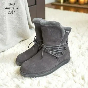 새상품급 EMU Austpalia 어그 부츠 23cm 그레이 발수 방한