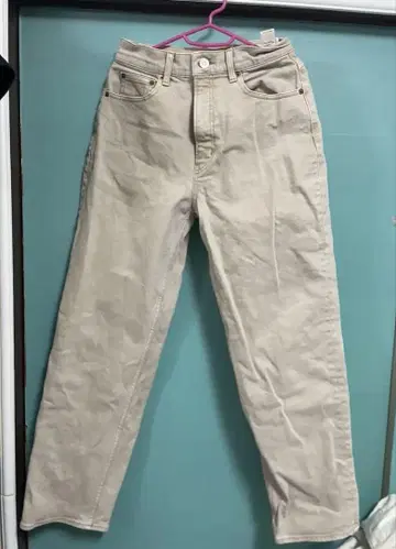 사이즈 27 MOUSSY PLAIN JEANS COLOR 스트레이트 데님