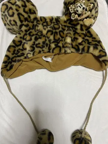 레오파드 무늬 미키 귀 모자 미니 포함