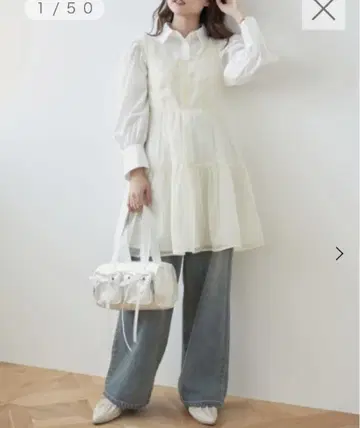 MAJESTIC LEGON 시어 미니 원피스 & 셔츠 원피스 SET