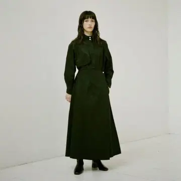 foufou 건 플랩 랩 원피스