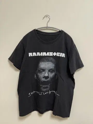 Rammstein 그래픽 프린트 T셔츠 블랙