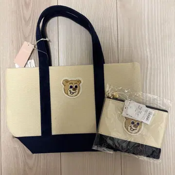 [ 새상품 ] FEILER 러브러리 바이 페이러 테디 파우치&백 아이보리