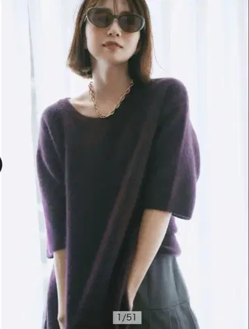 새상품 Arpege story 아르페쥬 스토리 FUR 박스 니트