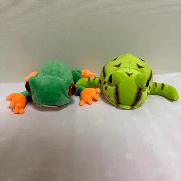 붉은눈청개구리 벨츠개구리 봉제 인형 개구리