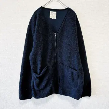 natural story [ M ] 보아 가디건 네이비 집업