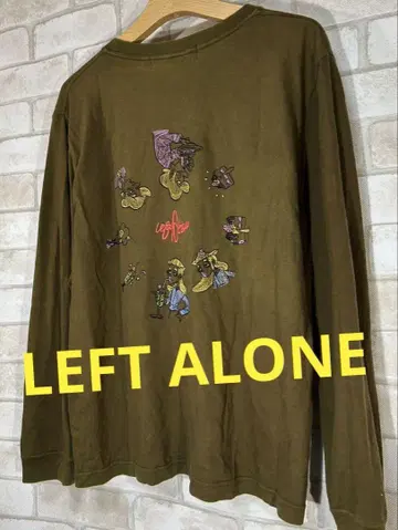[ LEFT ALONE ] 레프트 얼론 자수 긴팔T셔츠 롱T
