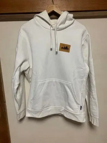 Patagonia 화이트 후드티 속기모