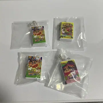 짱구는 못말려(크레용 신짱) 미니어처 비디오 테이프 컬렉션 4개 세트