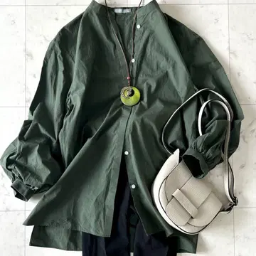 새상품급 띠어리 럭스 Theory luxe 코튼 밴드 카라 셔츠