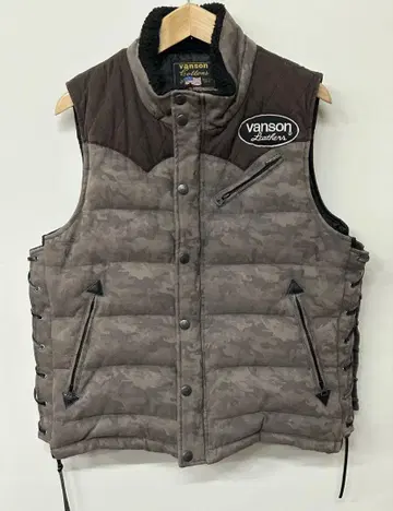 vanson 카모플라주 카모플라쥬 다운 베스트 XL