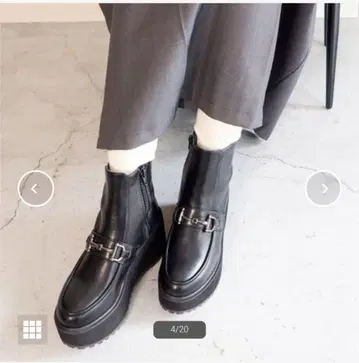 [ 미사용 새상품 ] 통굽 히트 부츠 블랙 L 사이즈 키다리 아저씨
