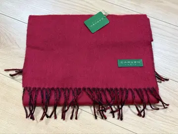 캐시미어 100% CARVEN PARIS 머플러 레드 블랙